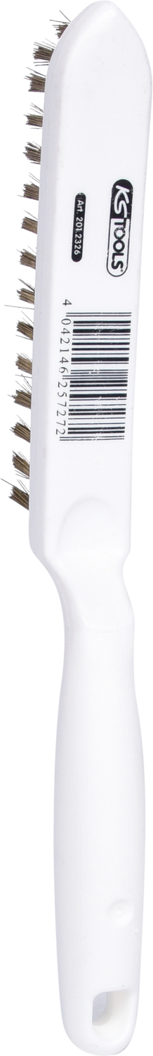 KS Tools Messingdraht-Handdrahtbürste 3-reihig, 285mm