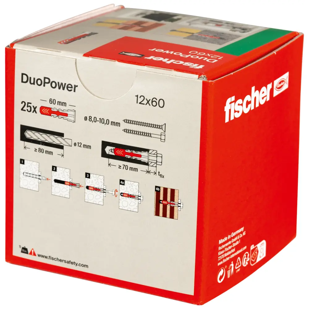 Fischer Universaldübel DuoPower 12x60