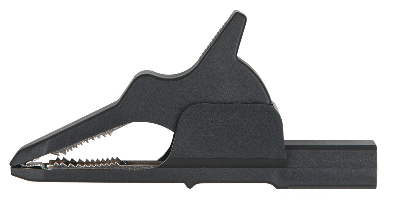 KS Tools 4,0 mm Eingangsbuchse auf Krokodilklemme schmal, schwarz