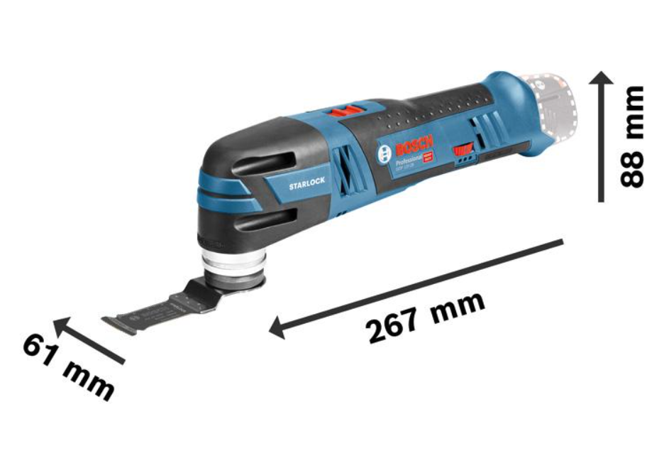 Bosch Akku-Multi-Cutter GOP 12V-28, mit 2 x 3.0 Ah Li-Ion Akku, L-BOXX