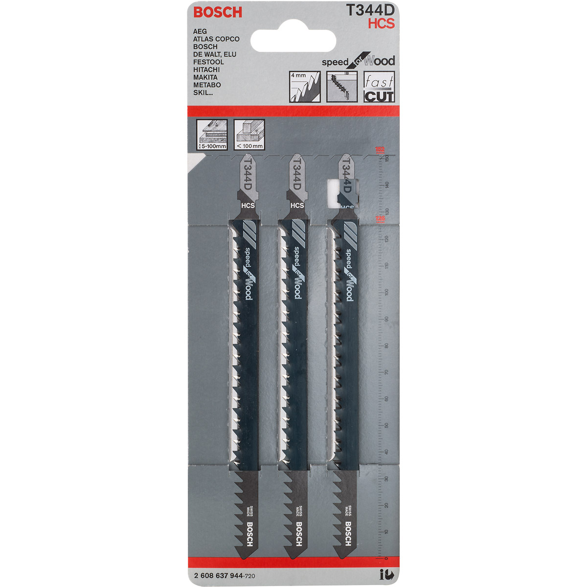 Bosch Stichsägeblatt T 344 D Speed for Wood