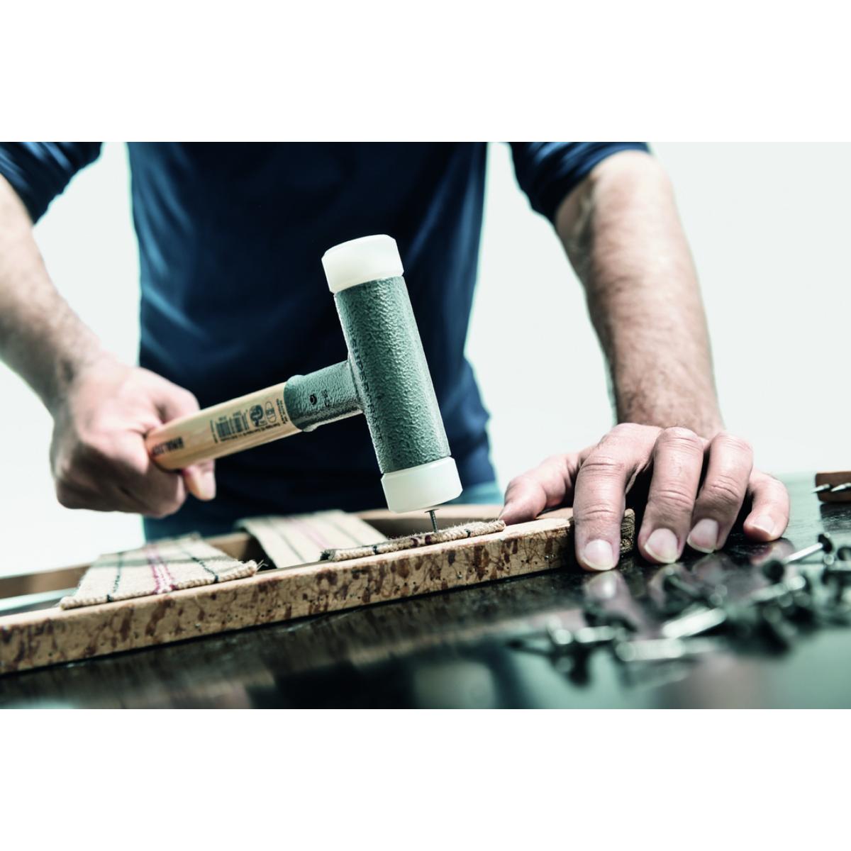 HALDER SUPERCRAFT - Schonhammer rückschlagfrei mit Hickorystiel, Nylon