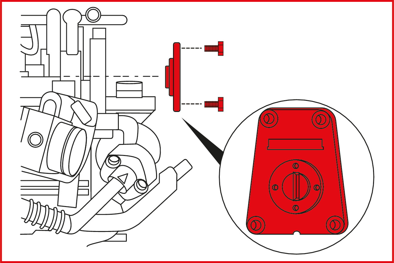 KS Tools Motoreinstell-Werkzeug-Satz für GM - Opel, 6-tlg