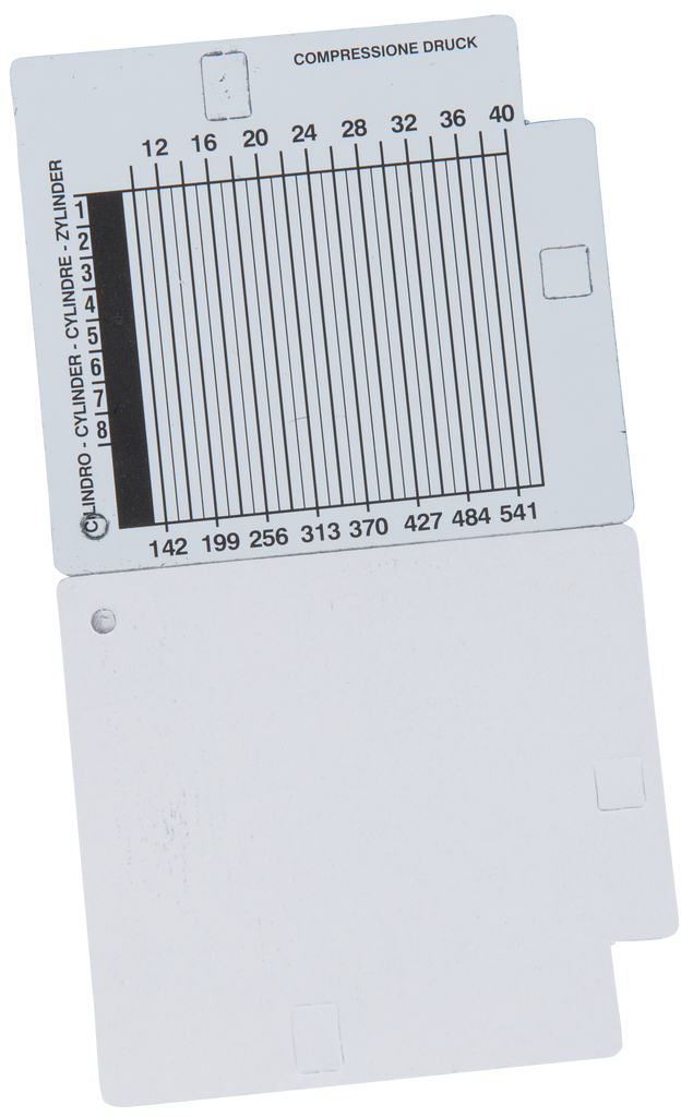 KS Tools Kompressions-Druckprüfgerät-Diagrammkarten-Satz für Dieselmotoren (VPE=48)