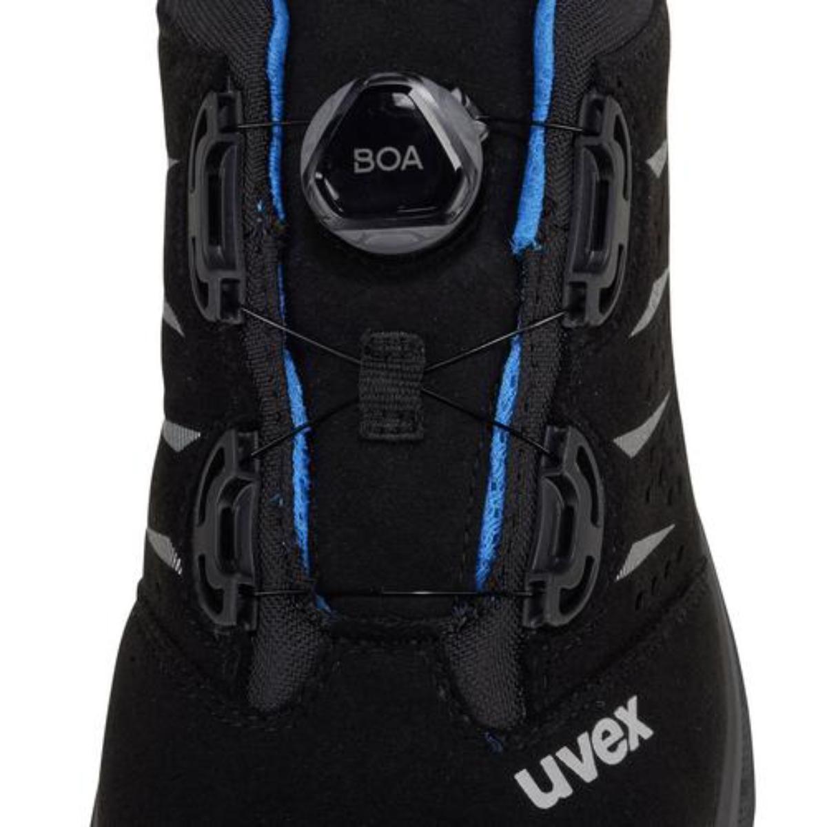 uvex 2 trend BOA SicherheitsschuhHalbschuhe S1P, blau/schwarz