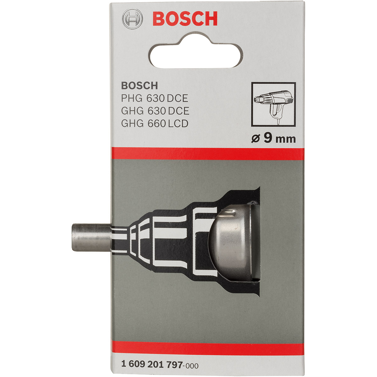 Bosch Reduzierdüse für Bosch-Heißluftgebläse, 9 mm