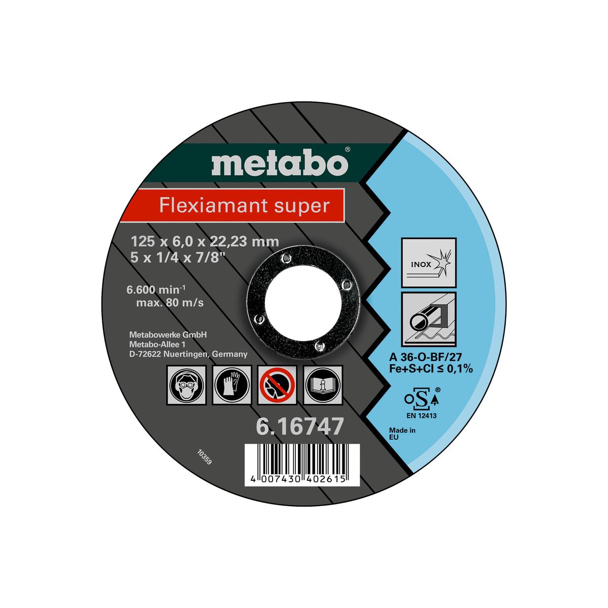 Metabo Flexiamant super Inox Schruppscheibe, gekröpfte Ausführung