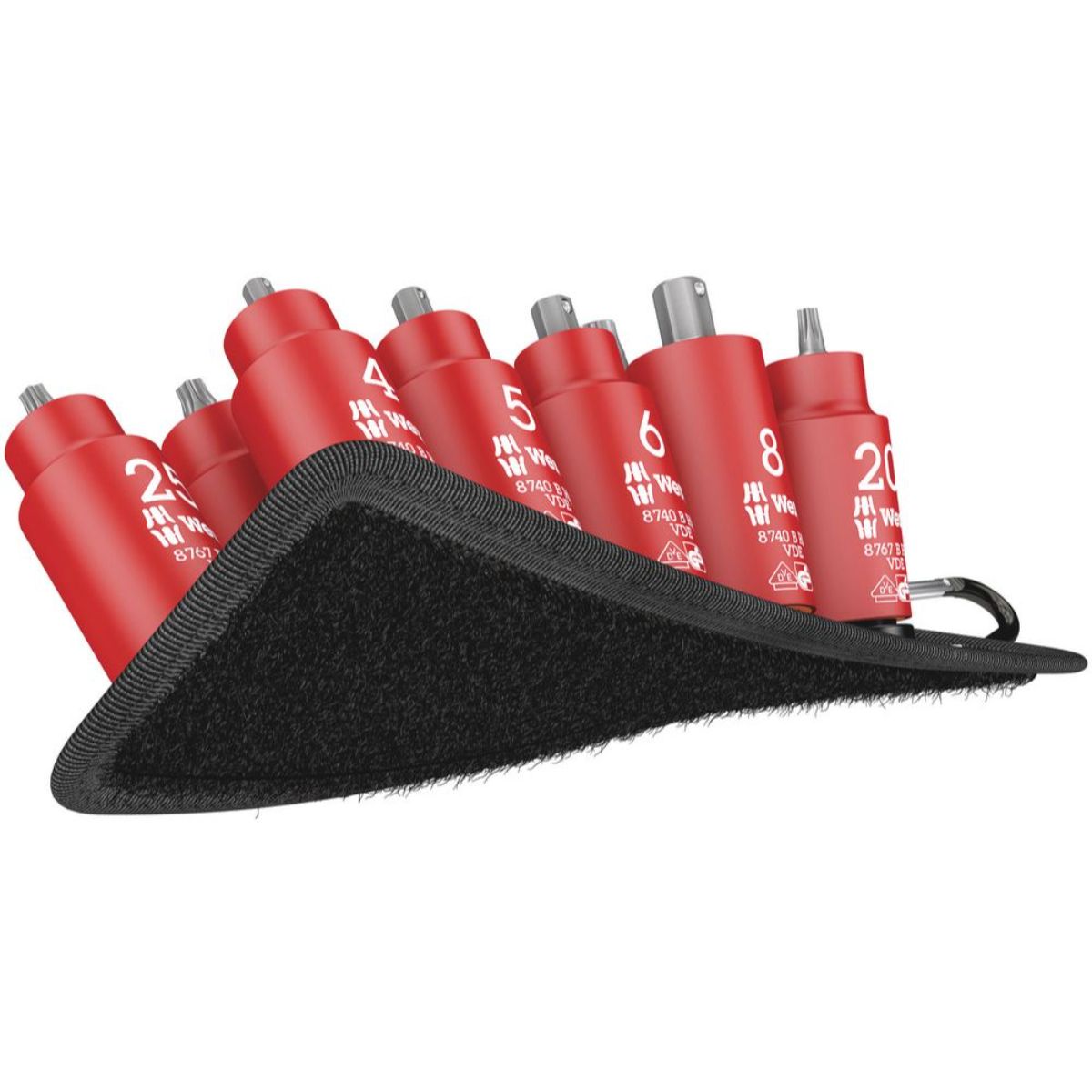 Wera Belt B VDE 1 Zyklop Bitnuss-Satz TORX / Innensechskant, isoliert, 3/8"-Antrieb, 11-tlg