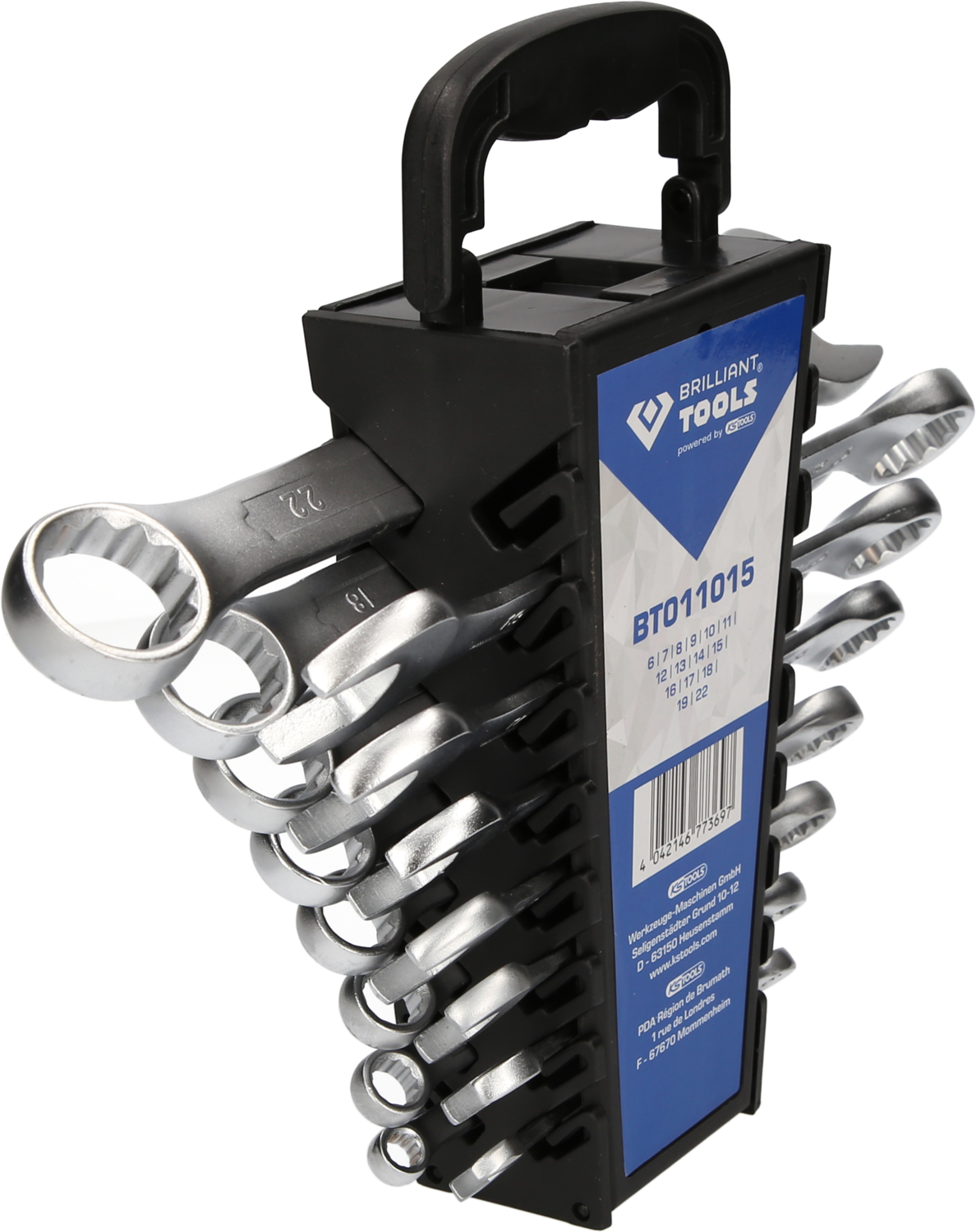 Brilliant Tools Ring-Maulschlüssel-Satz, 15-tlg - BT011015