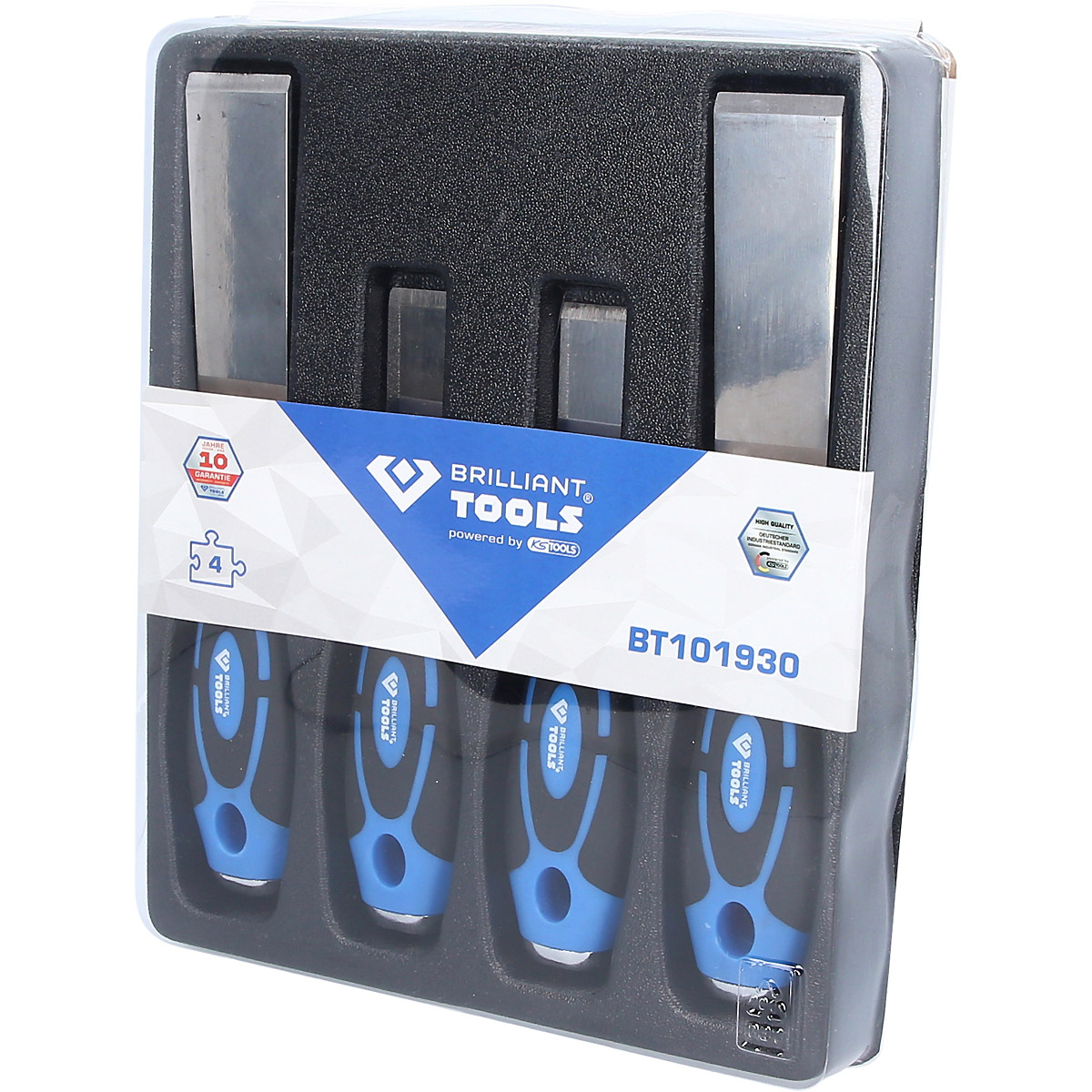 Brilliant Tools Universal-Schaber-Satz, 4-tlg