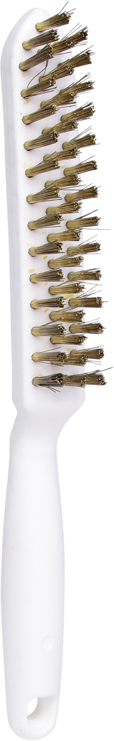 KS Tools Messingdraht-Handdrahtbürste 3-reihig, 285mm