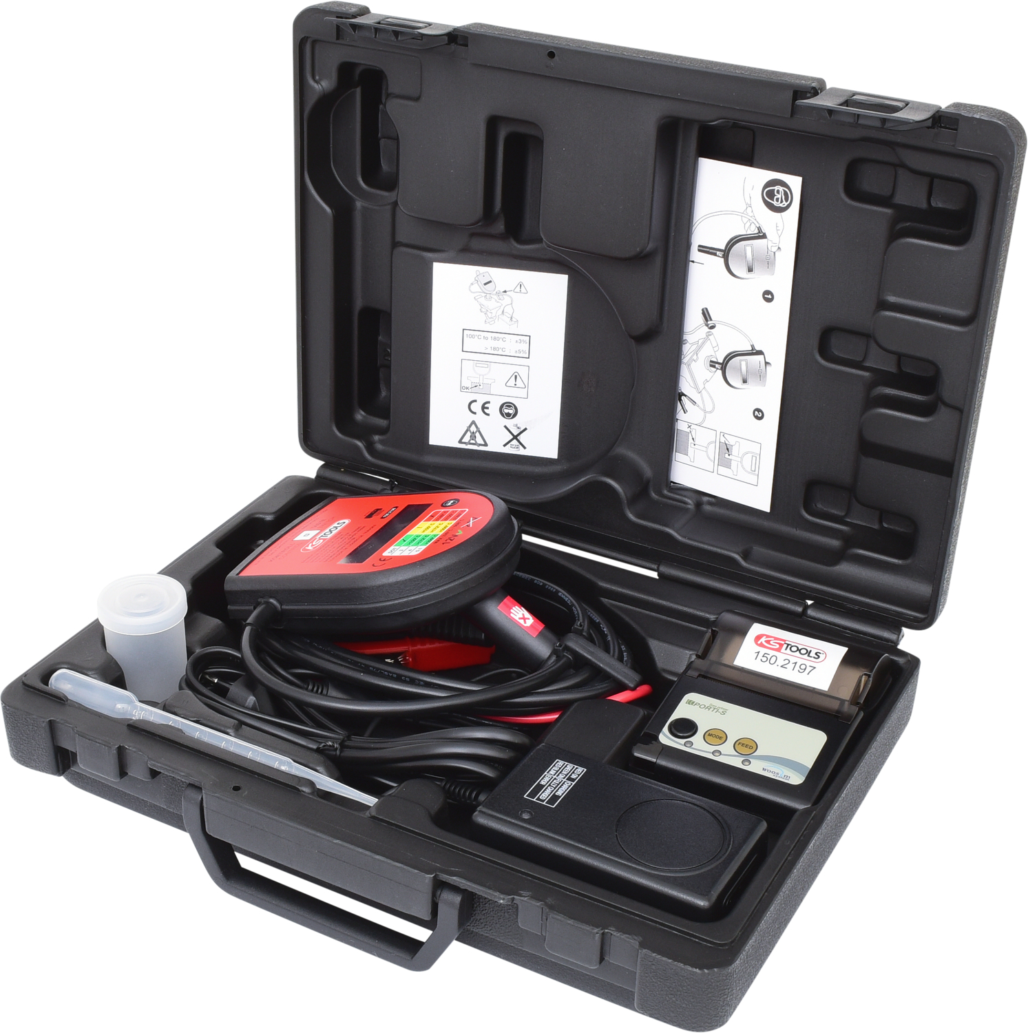 KS Tools Digitaler Bremsflüssigkeits-Tester-Satz, 2-tlg