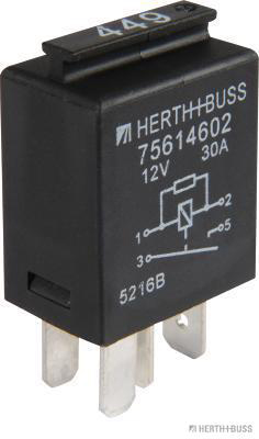 HERTH&BUSS Multifunktionsrelais, 12 V, 30 A, 4 pins, Widerstand