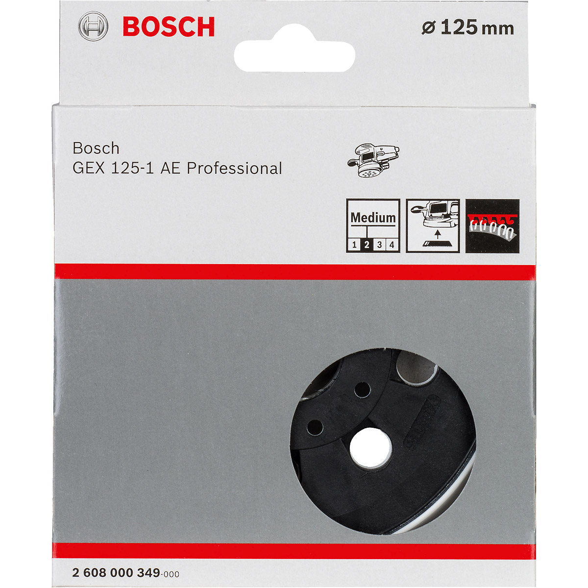 Bosch Schleifteller, 125 mm, für GEX 125-1 AE Professional