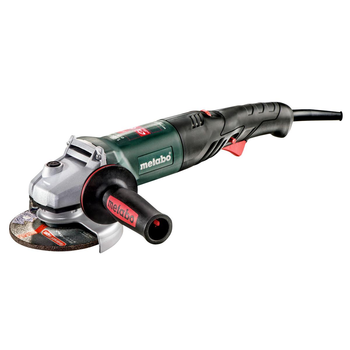 Metabo Winkelschleifer WEV 1500-125 Quick RT mit Drehzahlregelung, Schnellspannnmutter - Kunststoffk