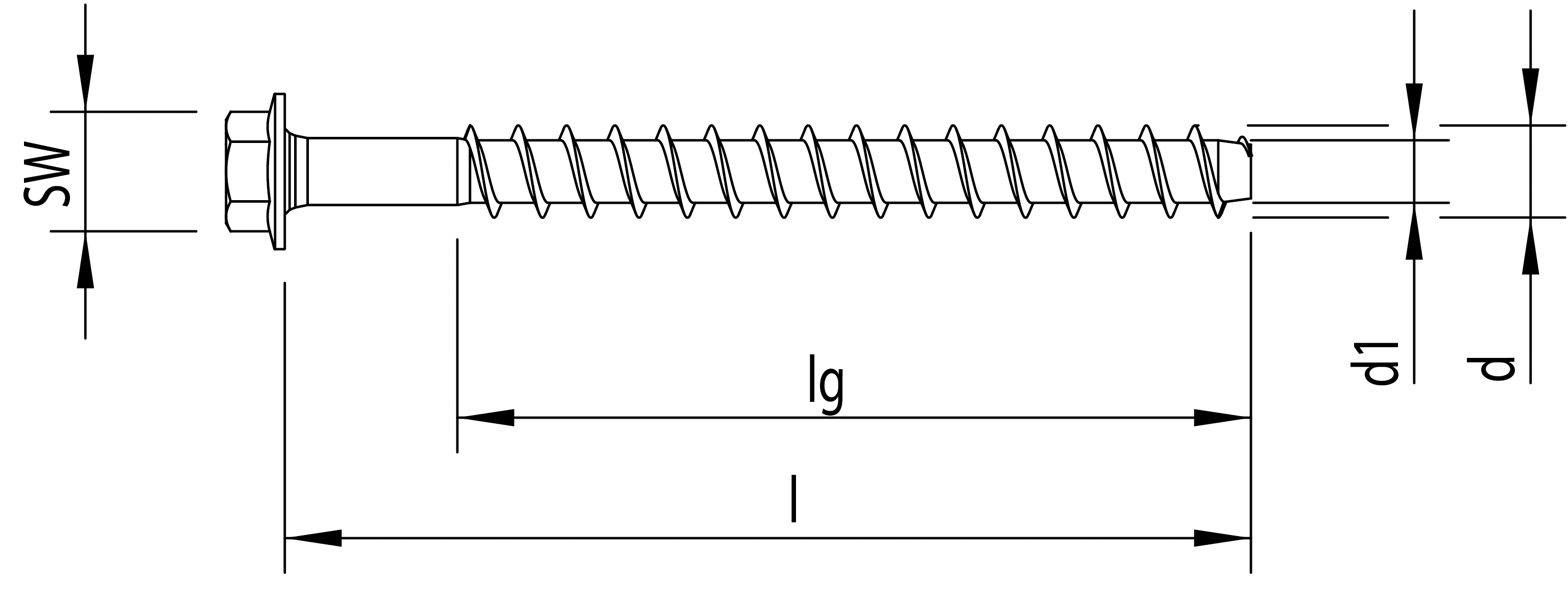 HECO MULTI-MONTI-plus SS, Sechskantkopf mit Scheibe, HP