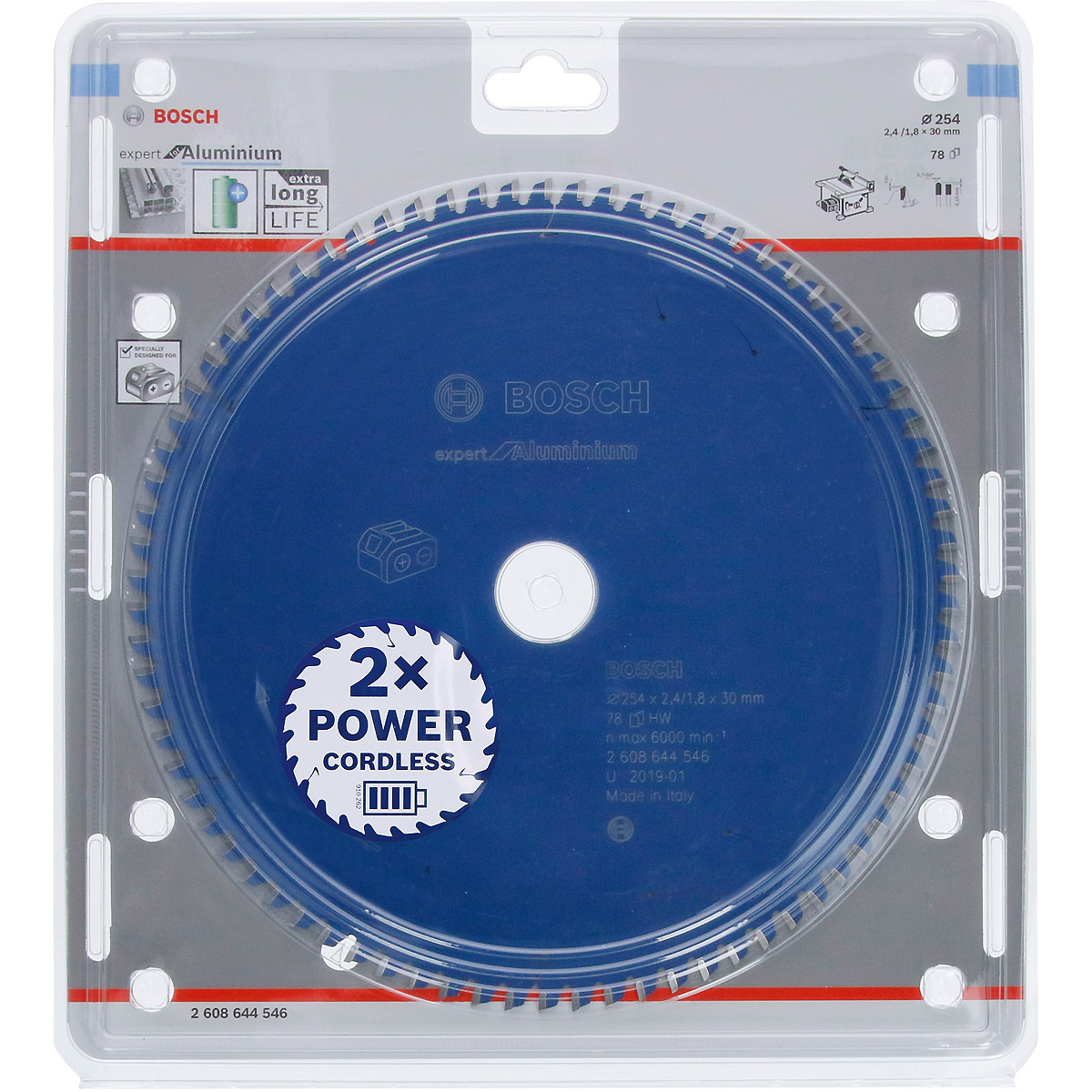 Bosch Akku-Kreissägeblatt Expert for Aluminium, EX AL T 210x30x66
