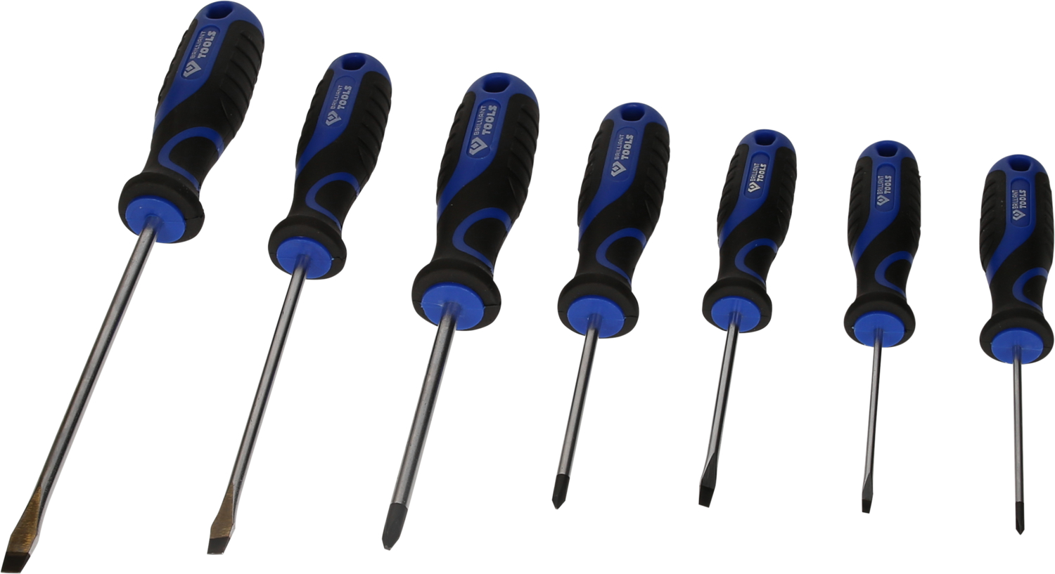 Brilliant Tools Schraubendreher-Satz, 7-tlg, Schlitz, PH - BT033007