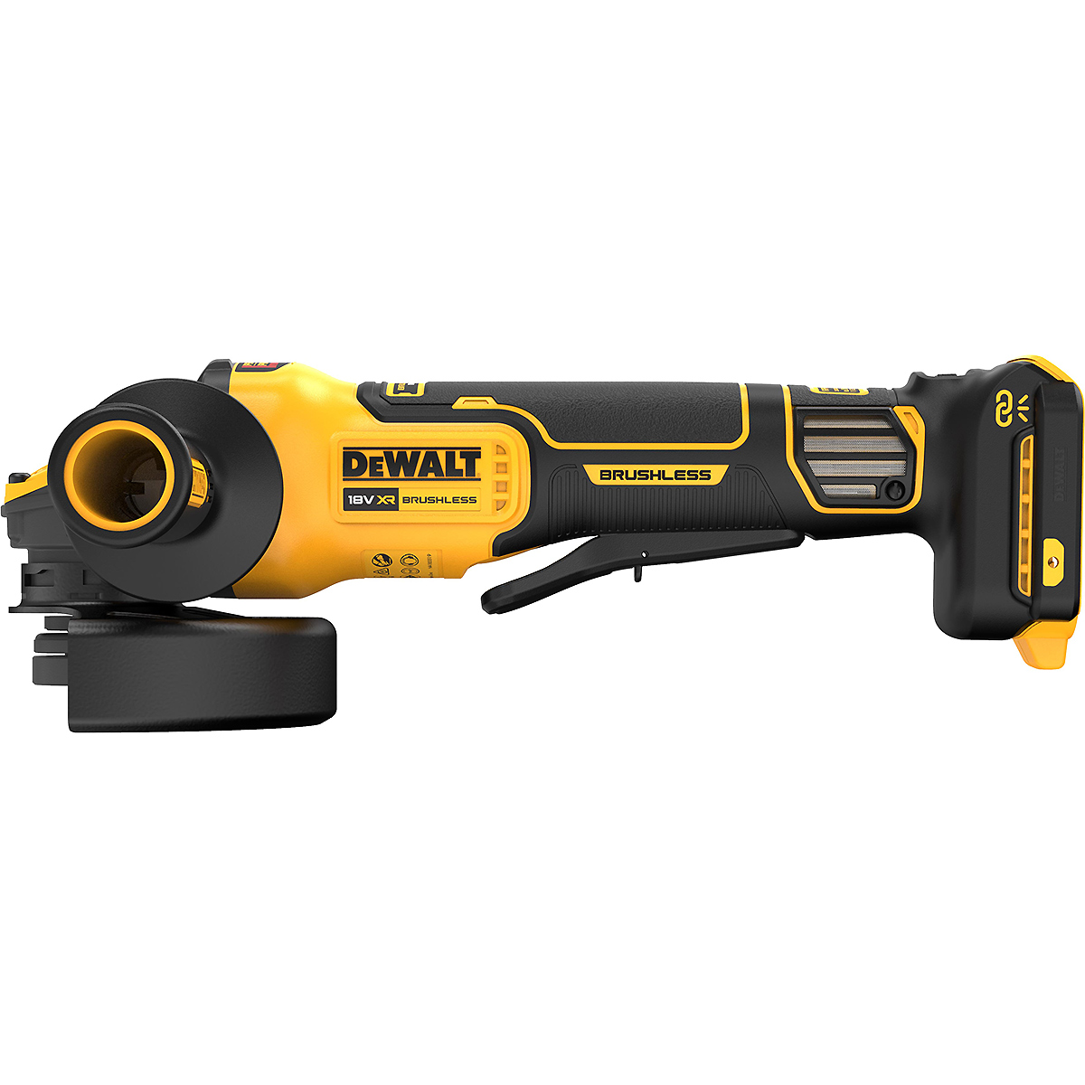 DEWALT Akku-Winkelschleifer 18V 125mm regulierbar mit Paddelschalter Basisversion