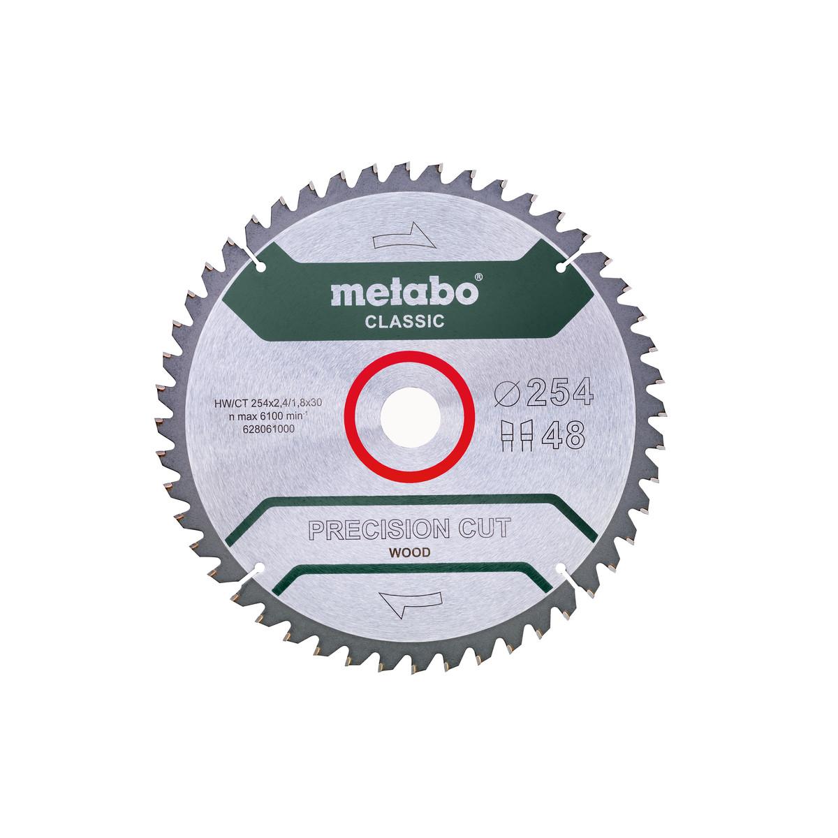Metabo Sägeblatt precision cut wood - classic WZ 5°neg / - Karton