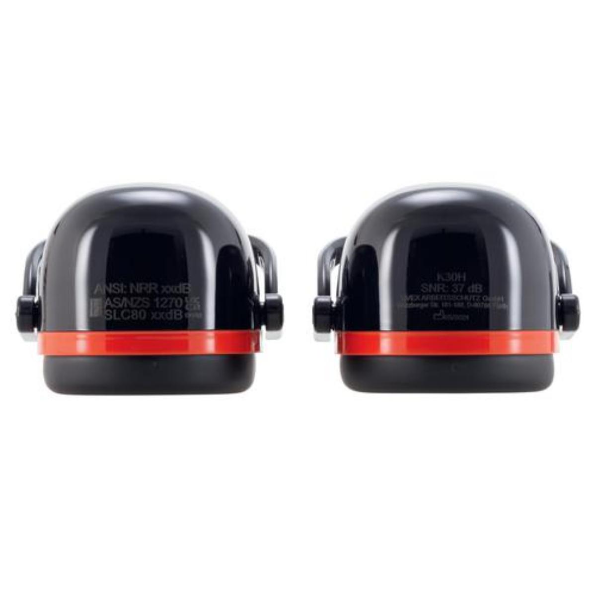 uvex K30H Kapselgehörschutz schwarz/ rot SNR 34 dB