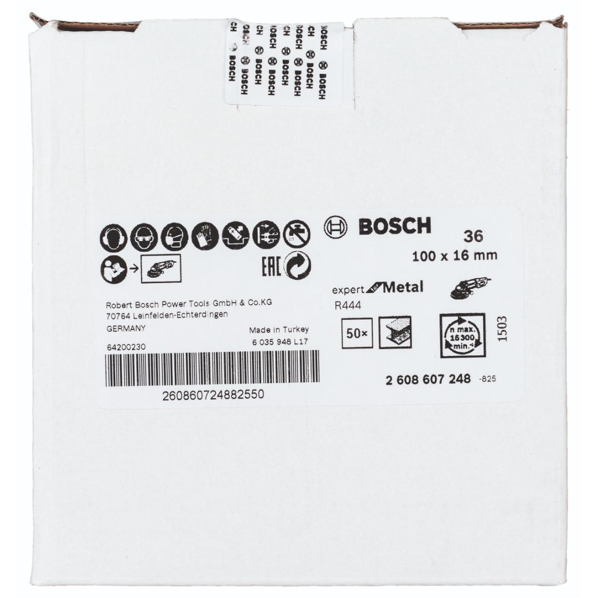 Bosch Fiberschleifscheibe R444, Expert for Metal 16mm