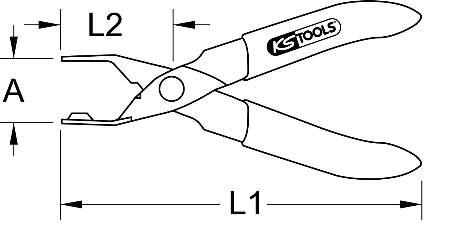 KS Tools Kraftstoffleitungszange OPEL