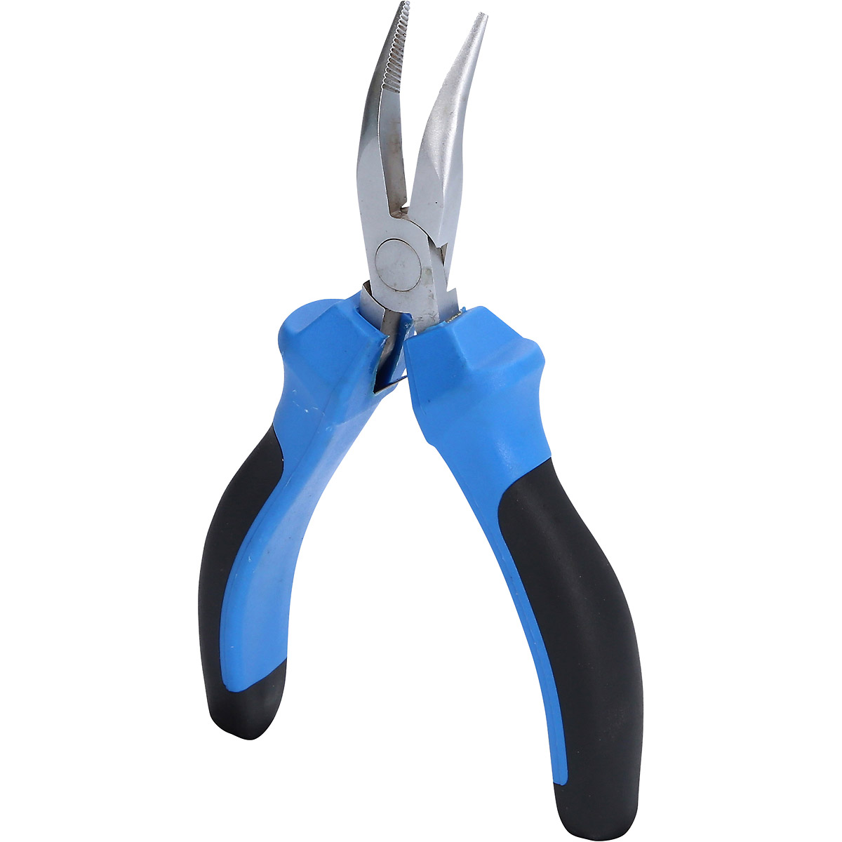 Brilliant Tools Feinmechanik-Flachrundzange, gebogen