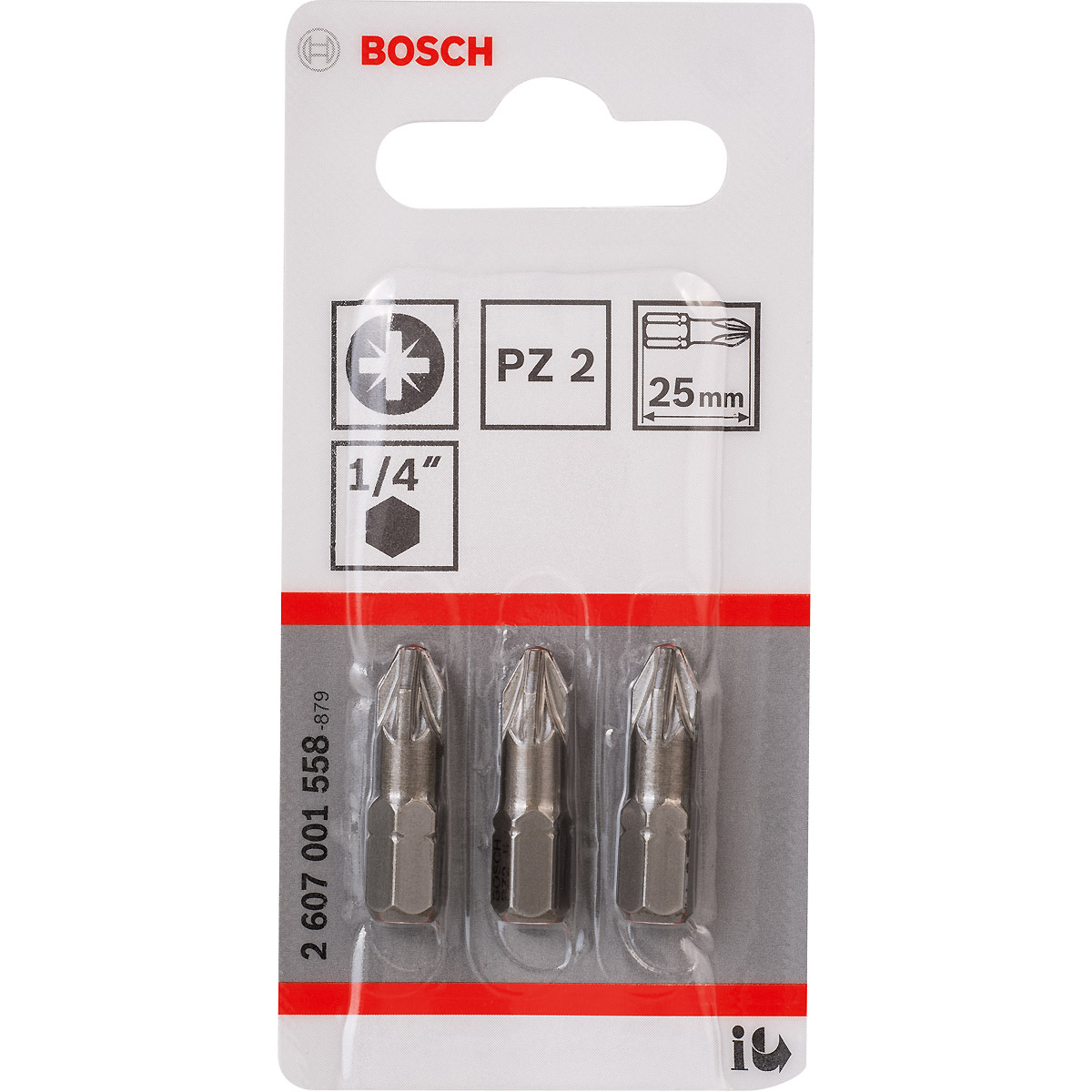 Bosch Schrauberbit Extra-Hart, Kreuzschlitz PZ2