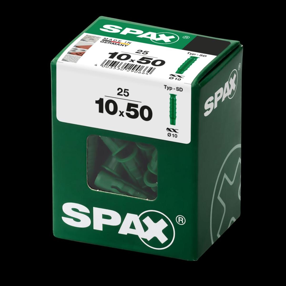 SPAX DUEBEL TYP-SD 10,0 x 50 L/ 25 Stück