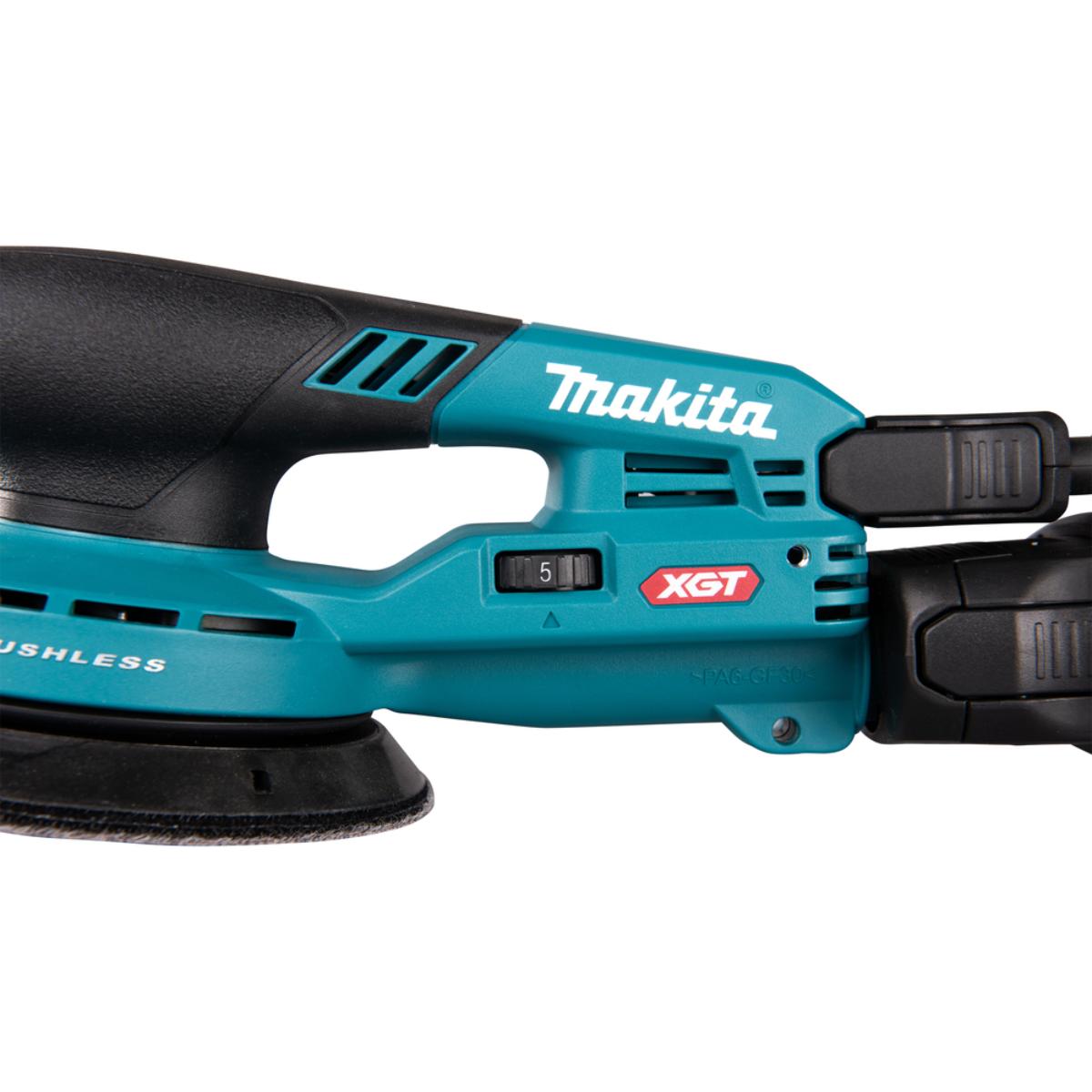 Makita Akku-Exzenterschleifer XGT - Connector - 125 mm Ø - 5,0 mm Hub - 1,6 m Kabel - BO001CGZ