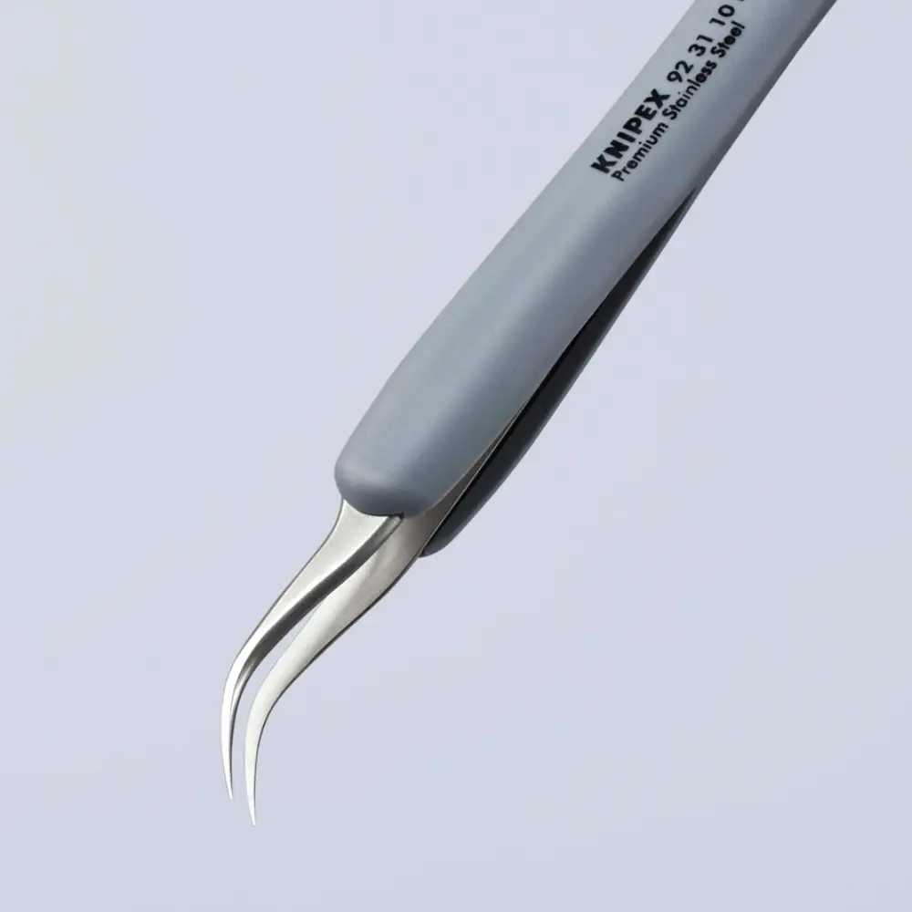 KNIPEX Präzisionspinzette mit gummiertem Griff ESD gummierter Griff 122 mm