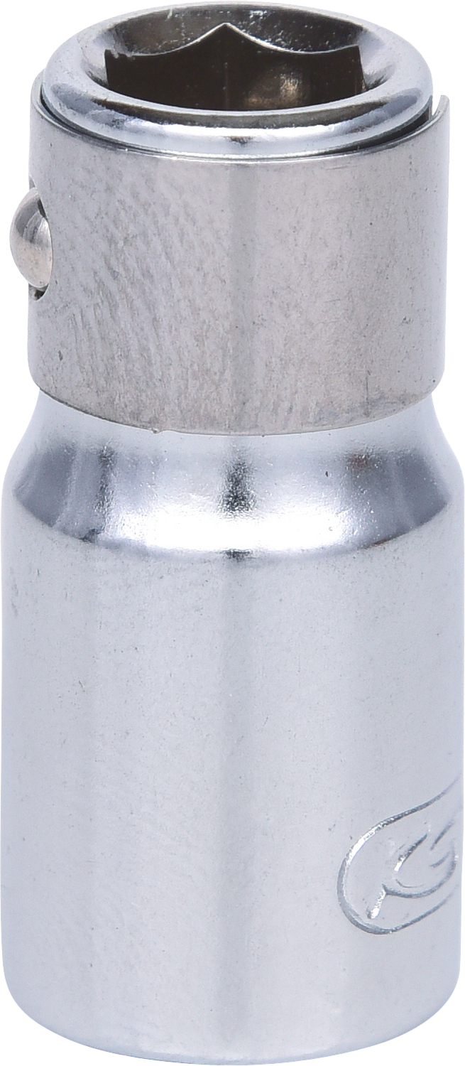 KS Tools 1/4" CHROMEplus Bit-Adapter-Stecknuss,für Bits 1/4"mit Spannring