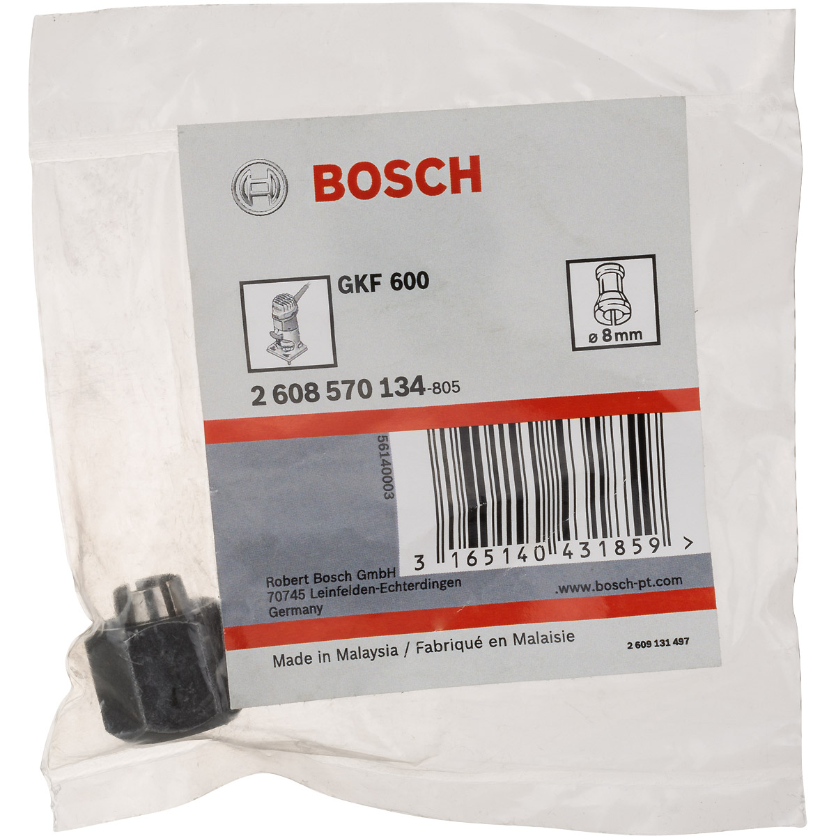 Bosch Spannzange für Bosch-Kantenfräsen Ø 8mm