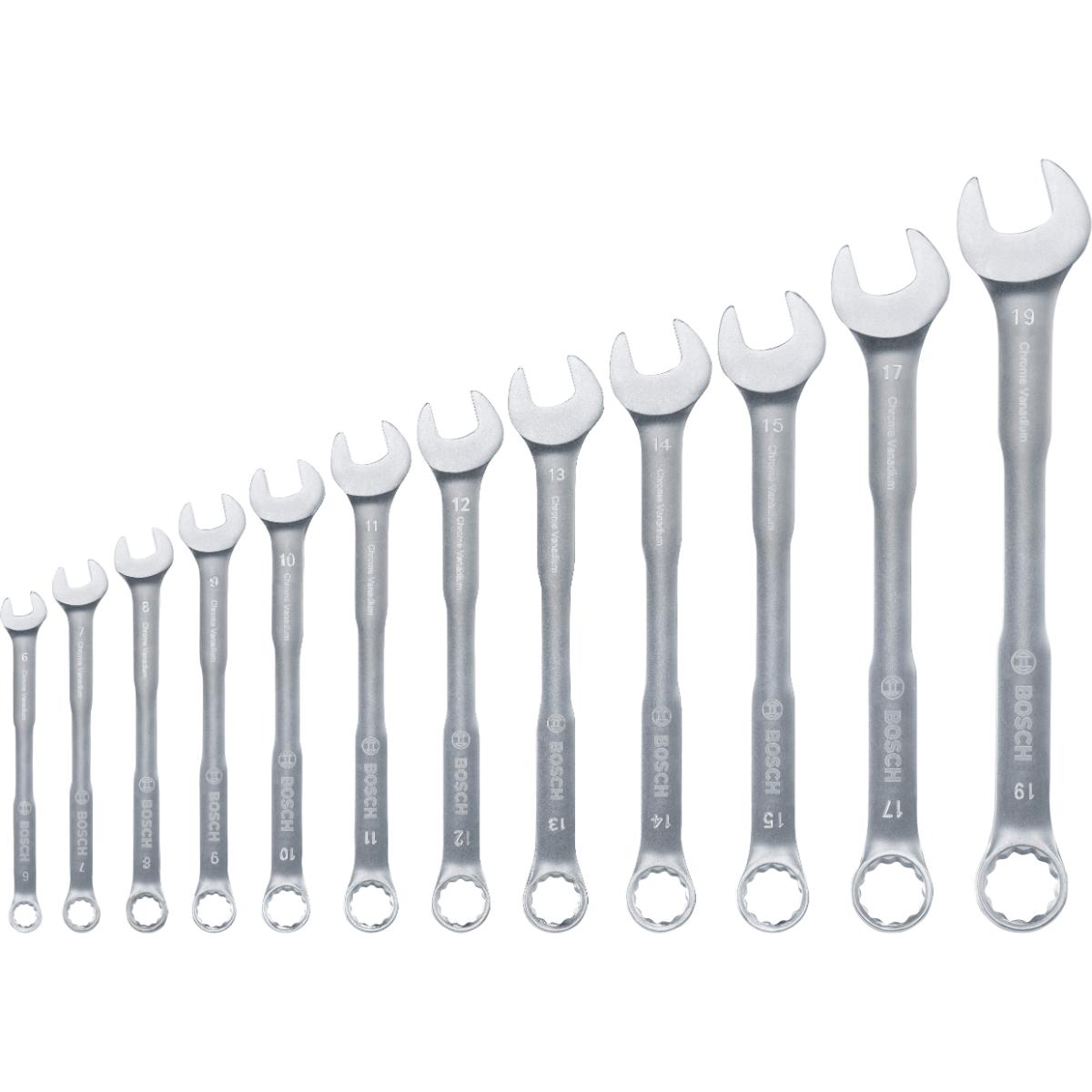 Bosch Ring-Maulschlüssel, 6-19 mm, 12-teilges Set
