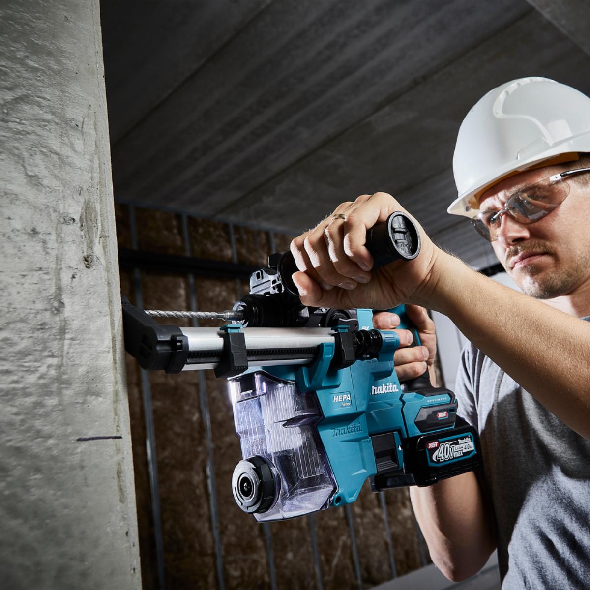 Makita Akku-Kombihammer 40V max. - SDS-PLUS - 2,1 J - 20 mm - HR010GD201