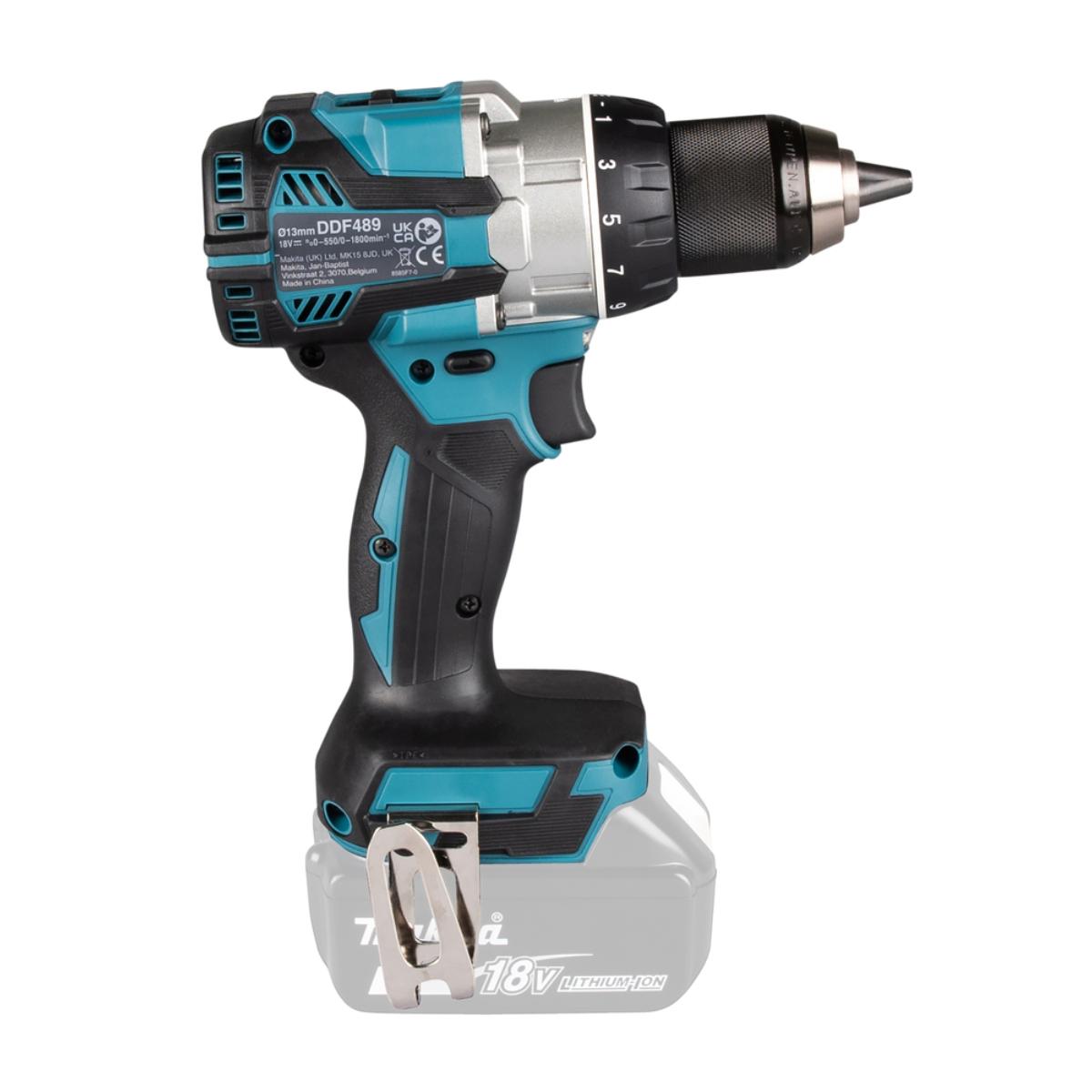 Makita Akku-Bohrschrauber LXT 18V - max. 110 Nm - 0-1.800 U/min - DDF489Z