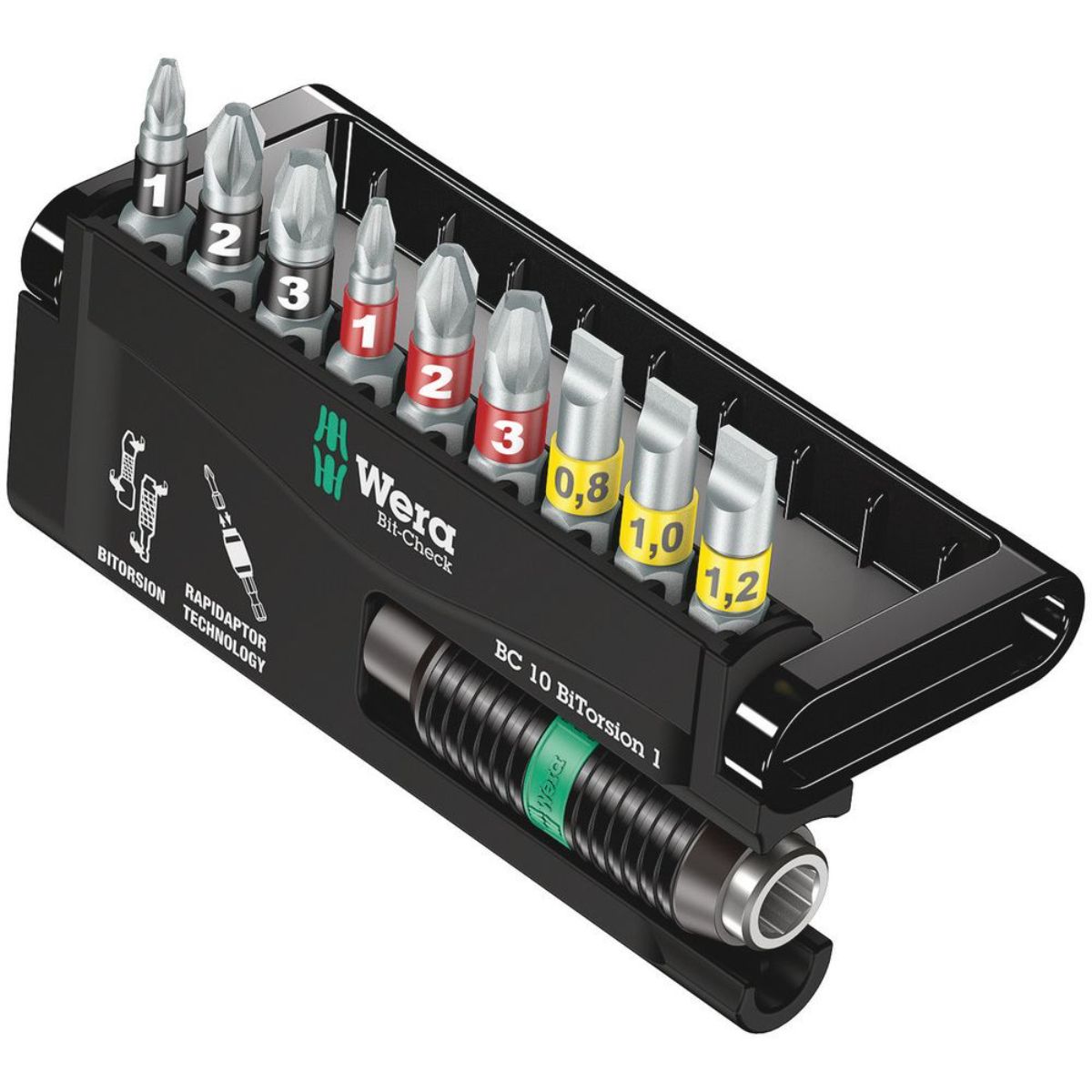 Wera Bit-Check 10 BiTorsion 1, 10-teilig