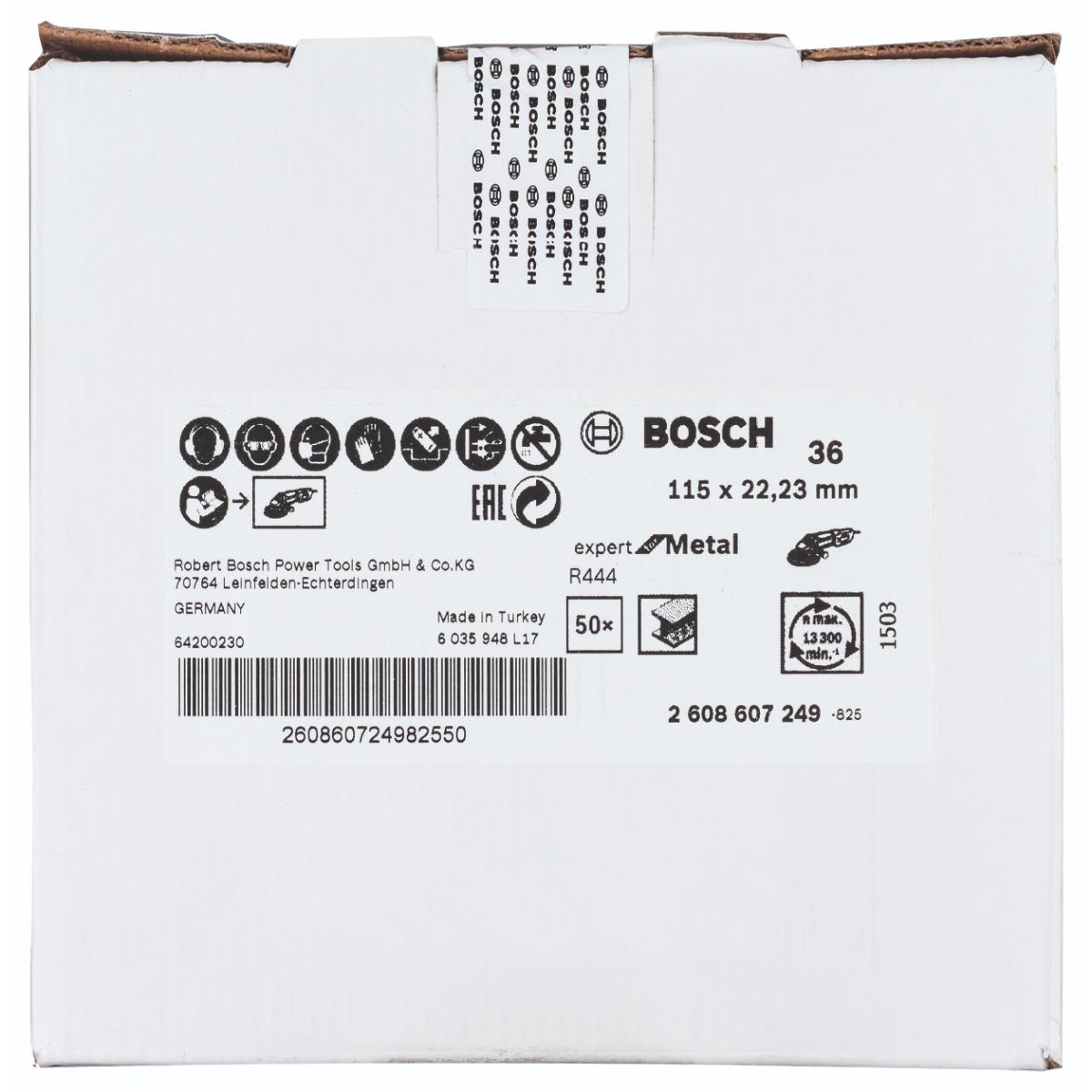 Bosch Fiberschleifscheibe R444, Expert for Metal 22,23mm