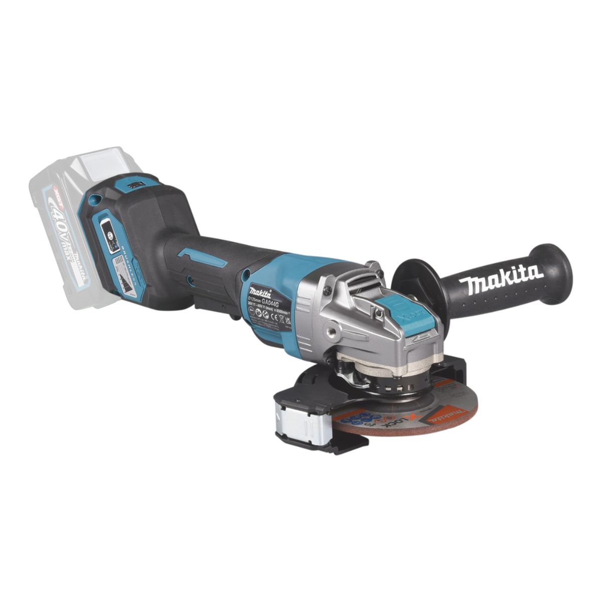 Makita Akku-Winkelschleifer 40V max. (ohne Akku, ohne Ladegerät) GA044GZ