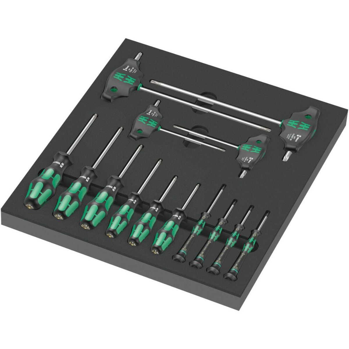 Wera 9712 Schaumstoffeinlage TORX HF Schraubendreher Set 1, 14-teilig