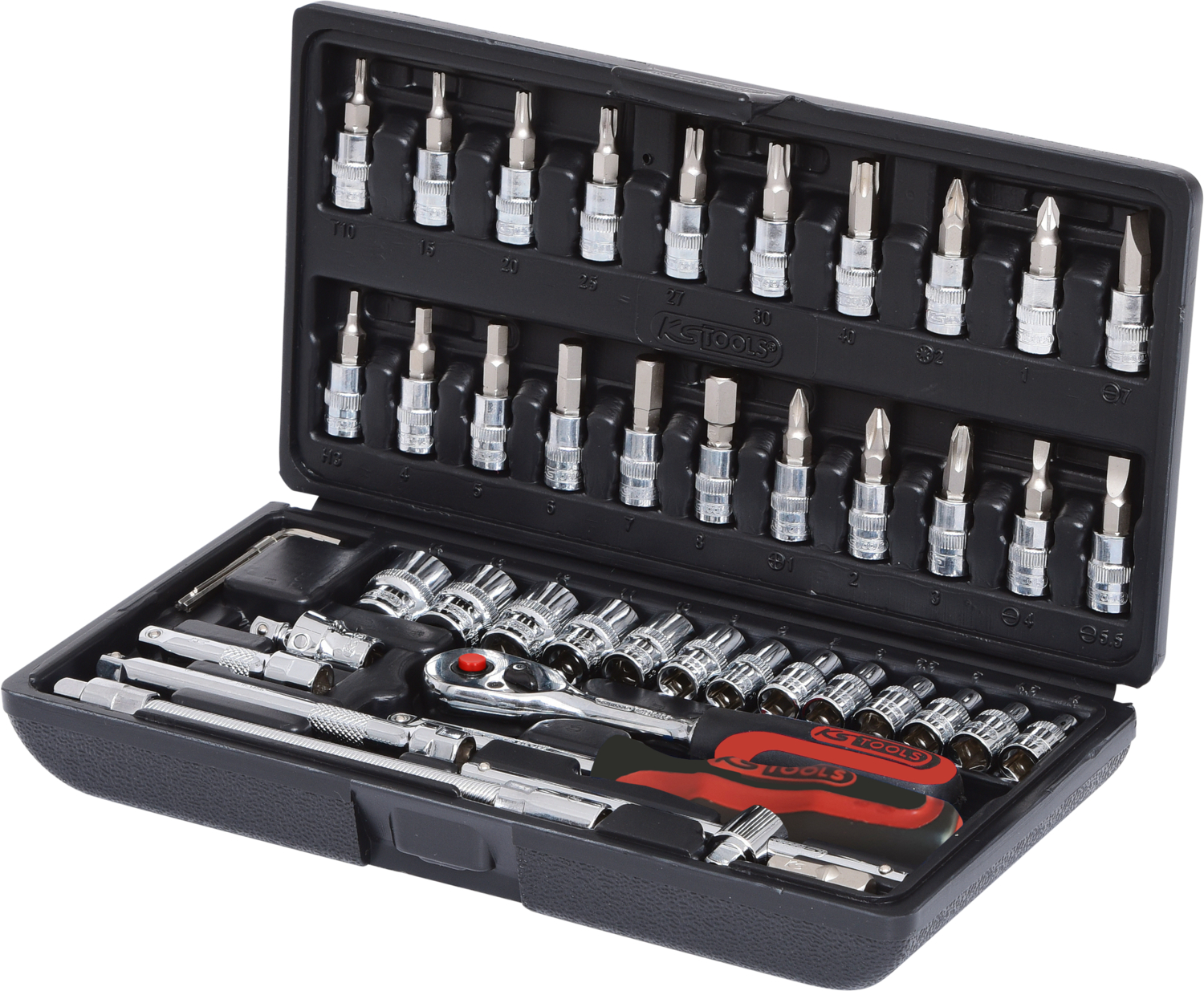 KS Tools 1/4" CHROMEplus Steckschlüssel-Satz, 46-tlg