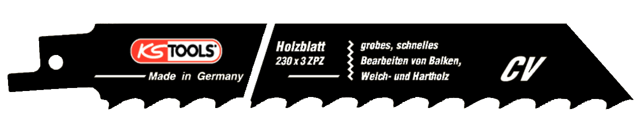 KS Tools Säbelsägeblatt, CV, 230mm, 8,5mm, 5er Pack
