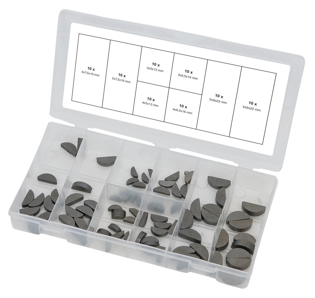 KS Tools Sortiment Federkeile, 80-tlg