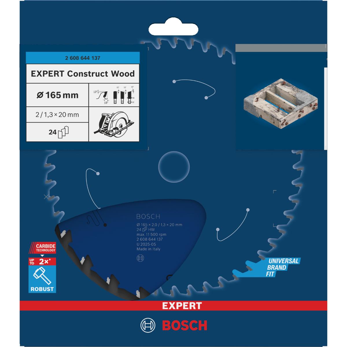 Bosch Kreissägeblatt Expert for Construct Wood