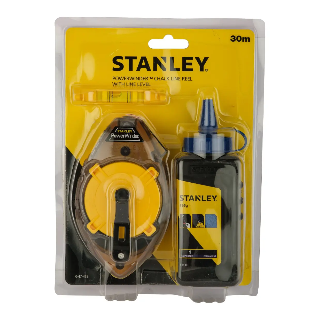 STANLEY Schlagschnur-Set PowerWinder 30m