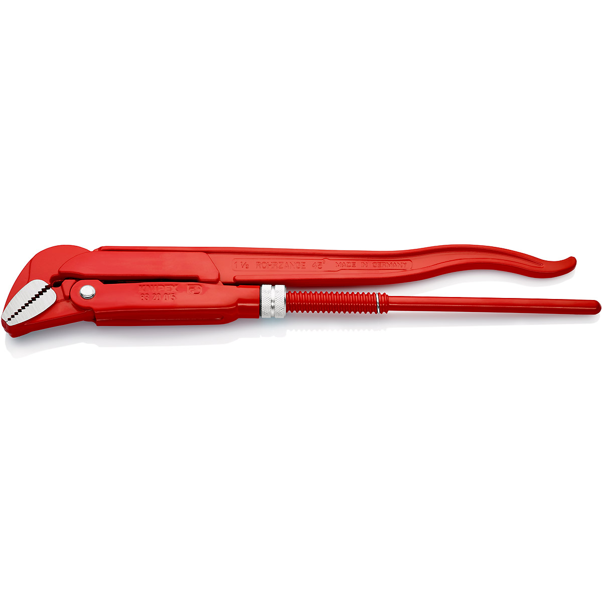 KNIPEX Rohrzange 45° 430 mm rot pulverbeschichtet