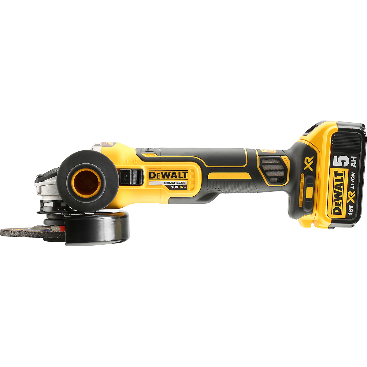 DEWALT Akku-Winkelschleifer 18V 125mm + 3 Akku