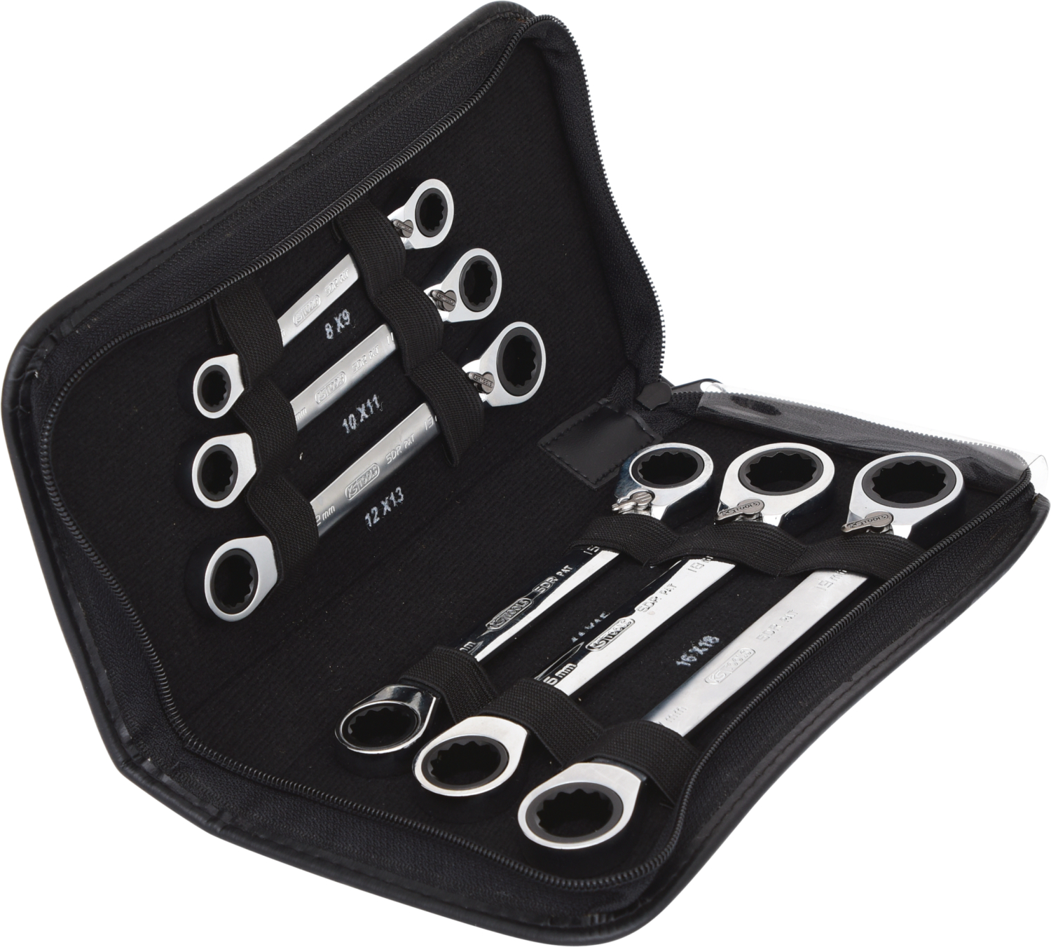 KS Tools GEARplus Doppel-Ratschenringschlüssel-Satz,umschaltbar,6-tlg