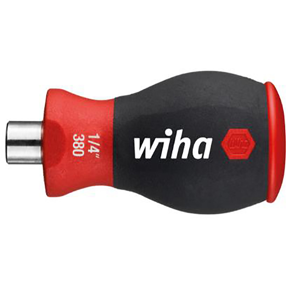 Wiha Schraubendreher mit Bit Magazin magnetisch Pozidriv, Phillips mit 6 Bits, Stubby, 1/4 zoll in SB-Kartonverpackung - 5 Stück